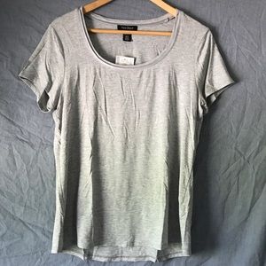 WHBM, NWT Layering T, Heather French Gray, Size L
